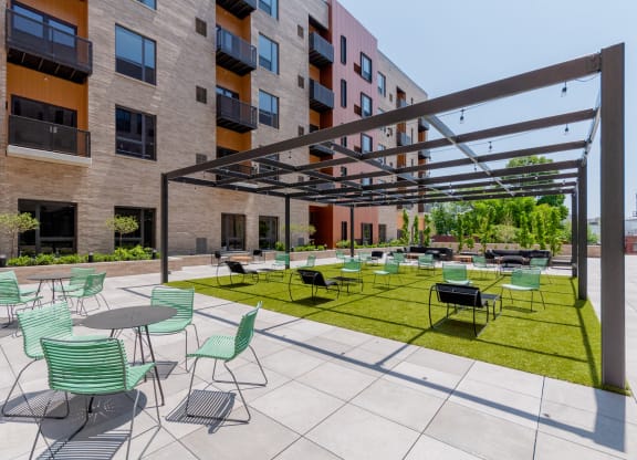 Courtyard at TREO Apartments, Cleveland, 44116