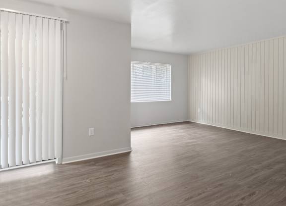 A room with wooden floors and white walls.at Commons At Waters Edge, Columbus, 43232