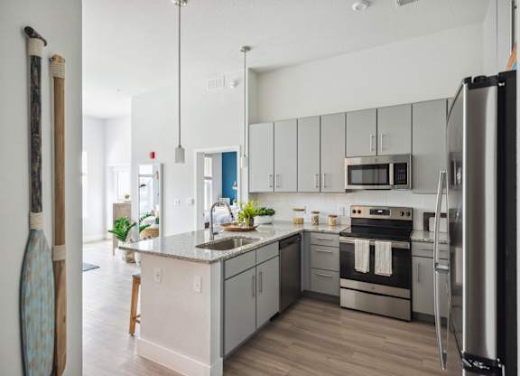 Modern Kitchens at Waverly Terrace Luxury Apartments in Temple Terrace FL