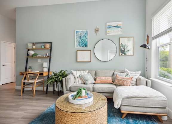 Spacious Living Area at Waverly Terrace Luxury Apartments in Temple Terrace FL