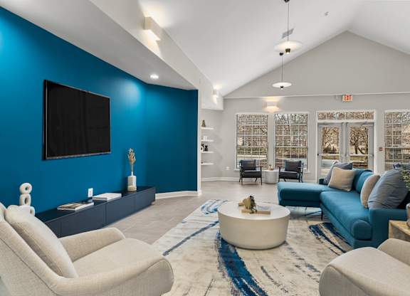 Clubhouse seating area at Autumn Woods, Bladensburg, MD