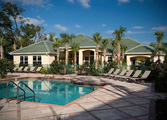 Resort-Style Pool at Manatee Cove Affordable Apartments in Melbourne FL