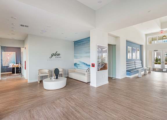 Lobby at Glen Oaks Luxury Apartments in Wall Township, NJ