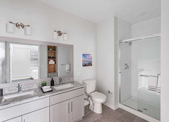 Elegant Bathrooms at Glen Oaks Luxury Apartments in Wall Township, NJ