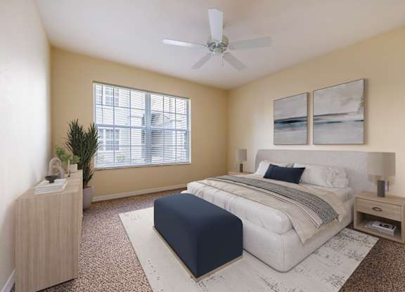 Spacious Bedrooms at Brandywine Affordable Apartments in Tampa FL