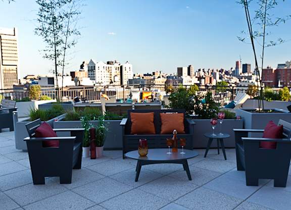 Rooftop Terrace at The Balton Affordable Apartments in New York City