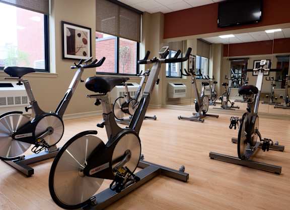 Yoga & Spin Room at The Balton Affordable Apartments in New York City