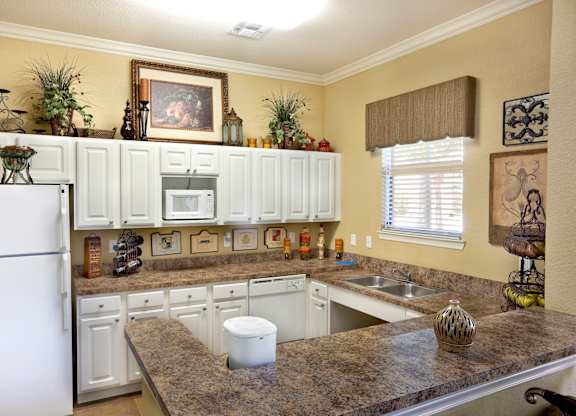 Demo Kitchen at Lake Shore Affordable Apartments in West Palm Beach FL