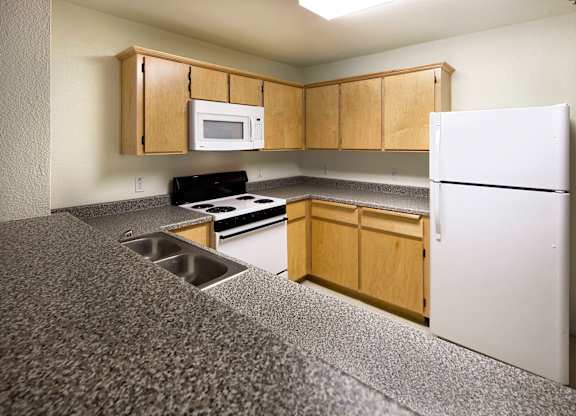 Kitchen at Valley Oaks Affordable Apartments in Tulare CA