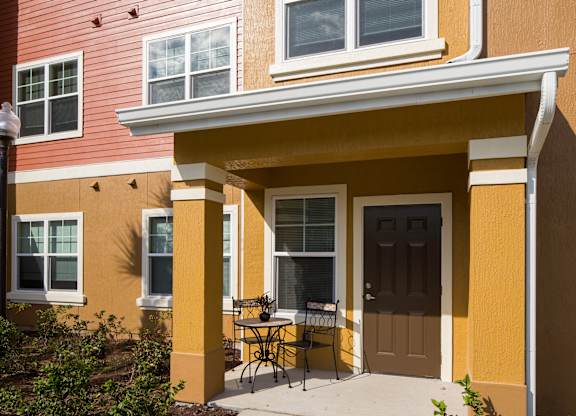 Patio at Colonial Lakes Apartments in Lake Worth, FL