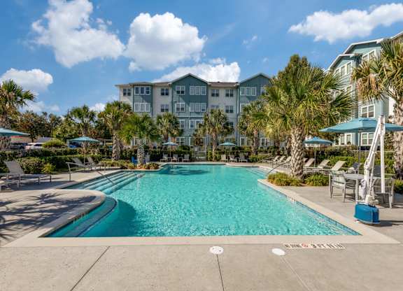 Swimming Pool at La Cima Affordable Apartments in Austin TX