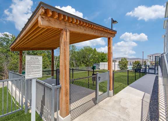 Fenced Pet Park at Carson Crossing Apartments in Southeast Austin TX