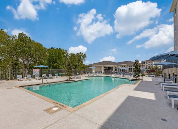 Resort-Style Pool at Carson Crossing Apartments in Southeast Austin TX