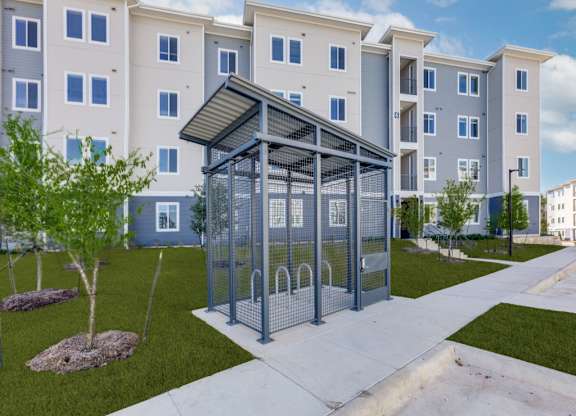 Bike Storage at Carson Crossing Apartments in Southeast Austin TX