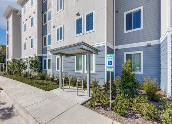 Bike Storage at Carson Crossing Apartments in Southeast Austin TX