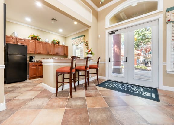Demo Kitchen at Cristina Woods Affordable Apartments in Riverview FL