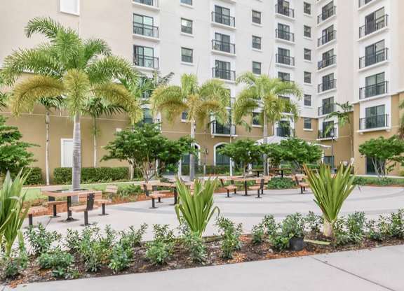 Courtyard at Brownsville Village Apartments in Miami FL