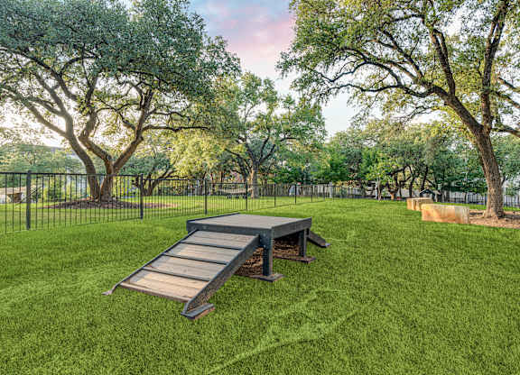 Dog Park at The Prescott Luxury Apartments on South Congress, Austin TX