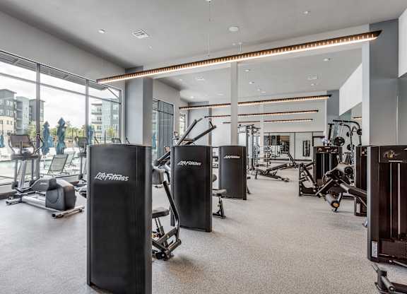 Professional Fitness Center at The Prescott Luxury Apartments in Austin, TX