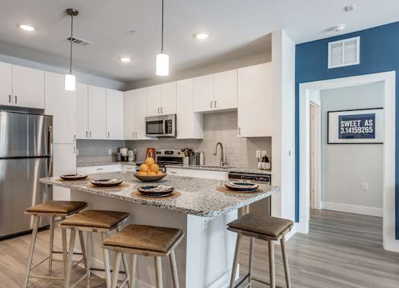 Chef-Style Kitchens at The Prescott Luxury Apartments in Austin, TX