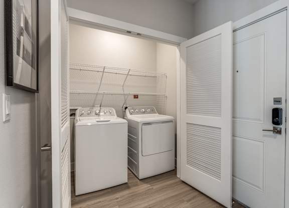Full Size Washers and Dryers at The Prescott Luxury Apartments in Austin, TX