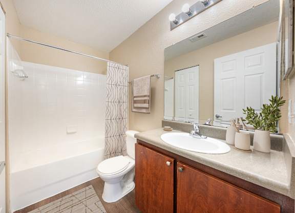 Modern Bathrooms at Meridian Pointe Affordable Apartments in Tampa FL