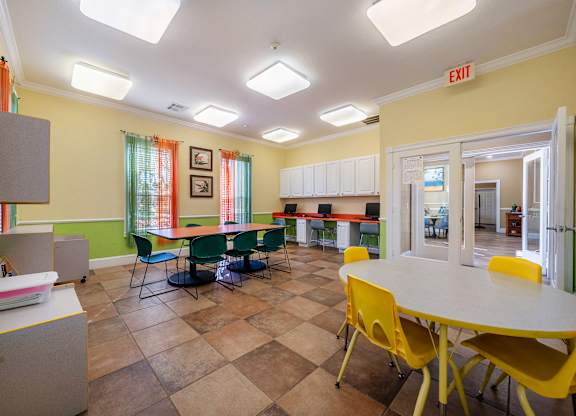 Activity Room at Meridian Pointe Affordable Apartments in Tampa FL