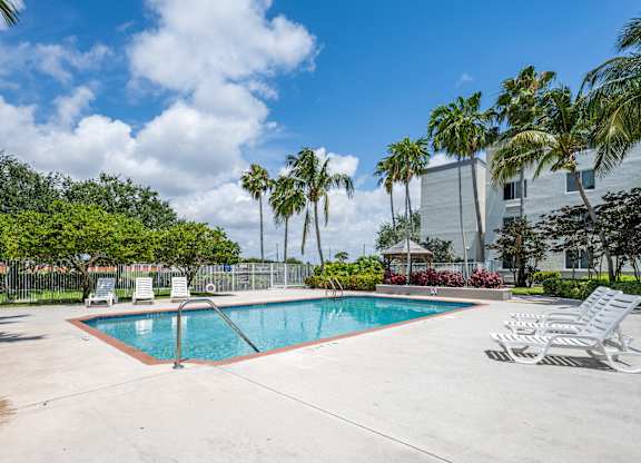Swimming Pool at Riverview House Senior Apartments in Lake Worth FL