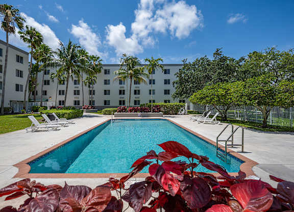 Swimming Pool at Riverview House Senior Apartments in Lake Worth FL