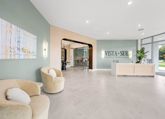 Lobby and Leasing Area at Vista Sur Apartments