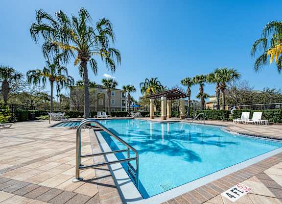 Resort Pool at Kensington Gardens Affordable Apartments in Riverview FL