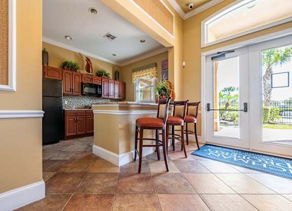Kitchenette at Kensington Gardens Affordable Apartments in Riverview FL