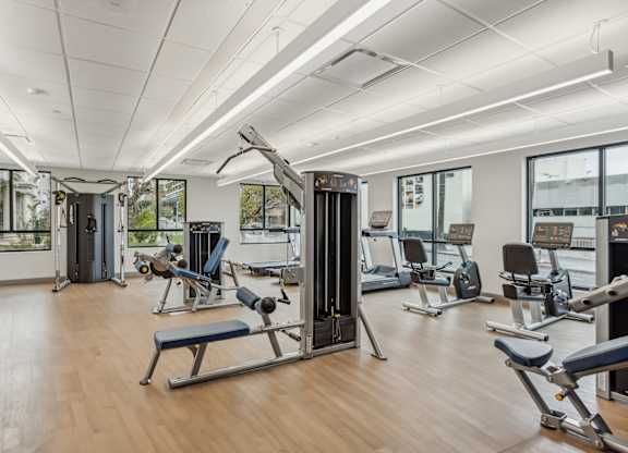 Professional Fitness Center at Bryson Legacy Affordable Apartments in Los Angeles CA