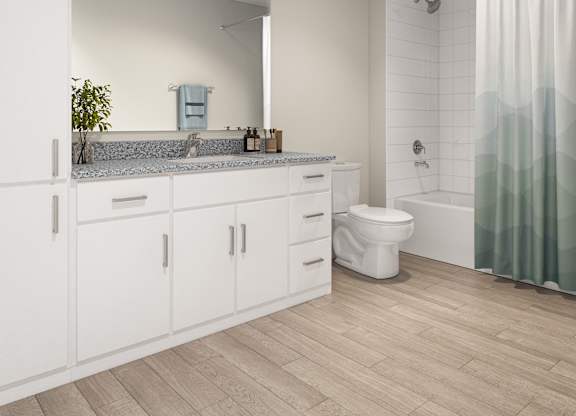 Elegant Bathrooms at Carson Crossing Apartments in Austin