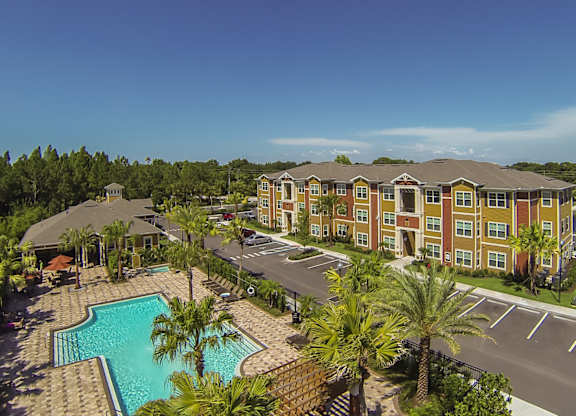 An aerial view of The Amalfi Clearwater Apartments