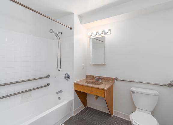 Elegant Bathrooms at Landmark Affordable Apartments in Baltimore, MD