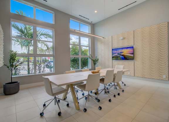 Conference Room at Everly Luxury Apartments in Naples FL