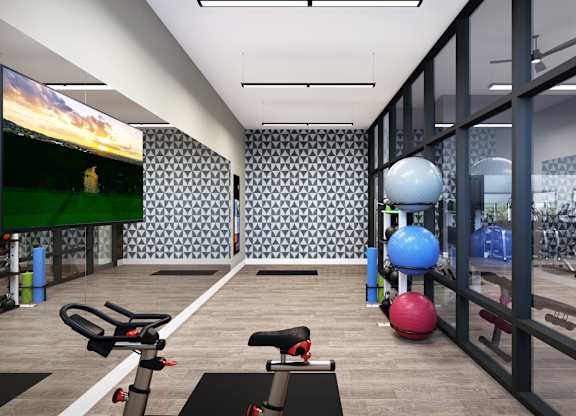 Yoga and Spin Studio at Ivy Heights South Austin Apts