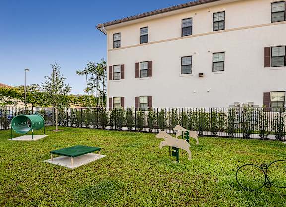 Enclosed Bark Park at Azura in Kendall, FL