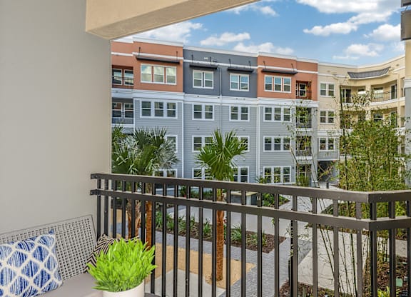 Balcony View at Grady Square Luxury Apartments in Tampa, FL