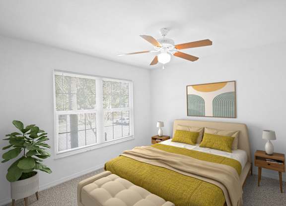 Spacious Bedrooms at Mariner's Cay Affordable Apartments in Spring Hill, FL