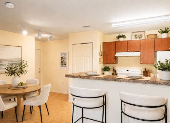 Kitchen and Dining Area at Belleair Place Apartments in Clearwater, FL