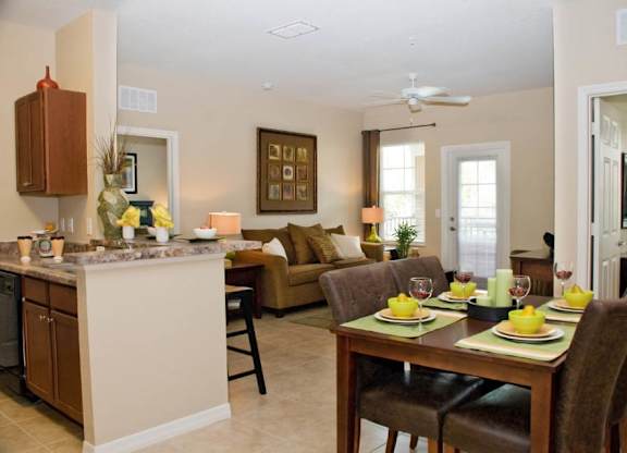 Open-Layout Homes at Booker Creek Apartments in St. Petersburg FL