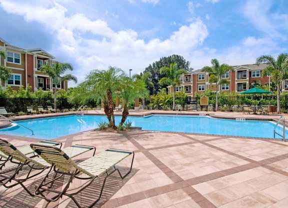 Swimming Pool at Booker Creek Apartments in St. Petersburg, FL