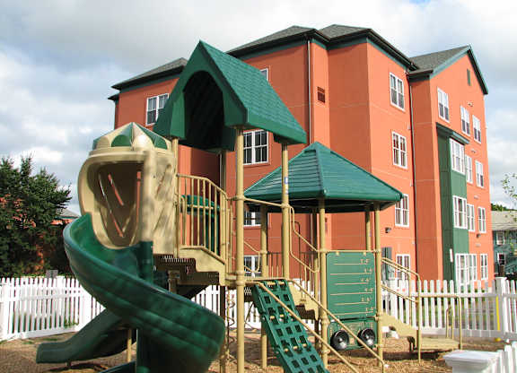 Playground at Wharfside Commons Affordable Apartments in Middletown CT