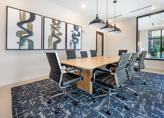 Conference Room at Marquee Square Apartments in Tampa, FL