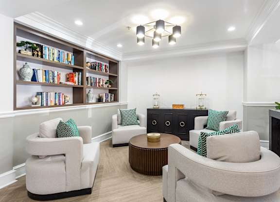 Library at Grand Plaza Senior Apartments in Los Angeles, CA