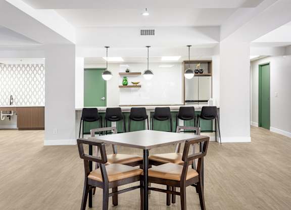 Community room at Grand Plaza Senior Apartments in Los Angeles, CA