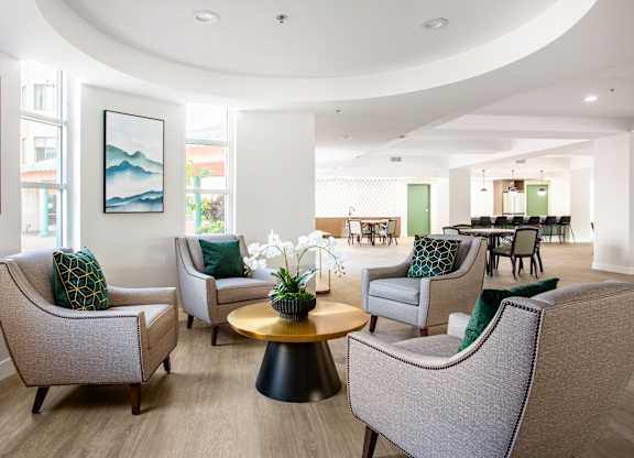 Community Room at Grand Plaza Senior Apartments in Los Angeles, CA