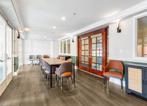 Community Room at Grand Plaza Senior Apartments in Los Angeles, CA